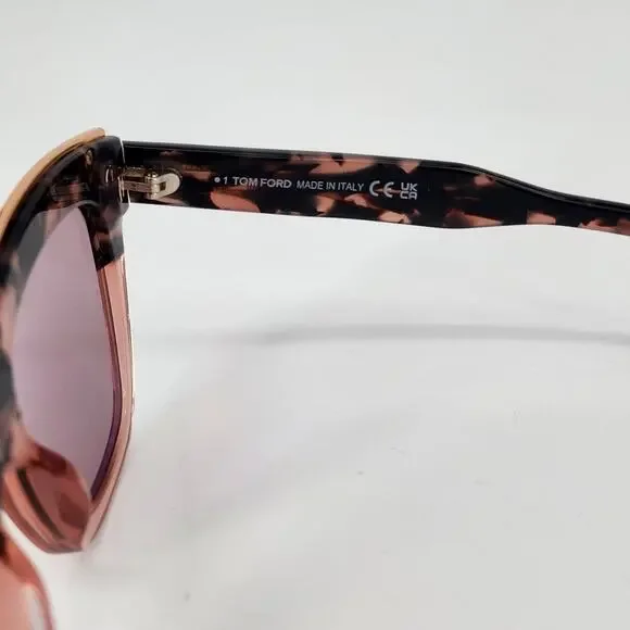 Tom Ford Julie Semi Cat Eye Tortoise Shell Women's Sunglasses - Picture 8 of 13